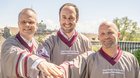 Frank Schlottmann von der msg Group, FDP-Nationarat Christian Wasserfallen, und der designierte Head Coach Remo Tschanz (v.l., Bild: zVg)