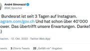 Zu viel Kommunikationspersonal? - André Simonazzis Dementi am Mittwochabend... (Bild Screenshot twitter.com)