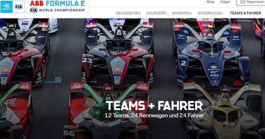 Demnächst sind drei Teams weniger am Start...                 (Screenshot ABB Formula E)