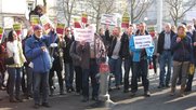 Kundgebung vor dem Tamedia-Gebäude