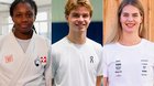 Die drei Nominierten: Die Judoka April Fohouo, der Tennisspieler Henry Bernet und die Monobob-Fahrerin Deborah Annen... (Bild: zVg / © SRF Milena Burch)