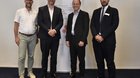 Der neue Geschäftsführer Rico Löhrer (l.),  Präsident Alberto Stival, Tilman Renz und Matteo Cremaschi (r.), neues Mitglied des Zentralvorstands von pr suisse...   (Bild: pr suisse, Nik Eugster/zVg)