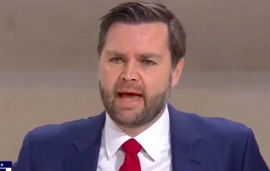 US-Vizepräsident JD Vance liest Deutschland die Leviten: «Zu viele unserer Freunde betreiben eine Deindustrialisierung»... (Bild: Screenshot Youtube)