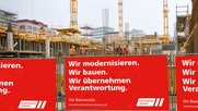 Baumeisterverband wirbt auf Baustellen für seine bevorzugten Kandidatinnen und Kandidaten... (Bild: © Schweizerischer Baumeisterverband)