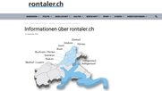 Die Gratiszeitung wird in neun Gemeinden des Rontals verteilt…     (Screenshot rontaler.ch)