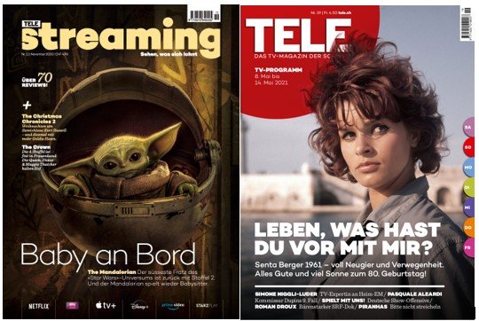 «Streaming» wird eingestellt, «Tele» bleibt», das gilt allerdings nur im Printbereich…