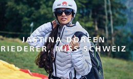 Miss Schweiz auf Paragliding-Flug