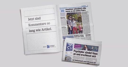 Start der Werbekampagne für 20 Jahre «20 Minuten»: Das Pendlerblatt ging im Dezember 1999 an den Start