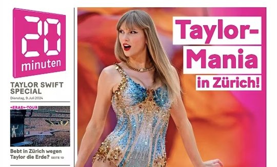 So weit das Auge reicht: Superstar Taylor Swift... (Bild: 20 Minuten/zVg)