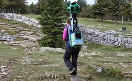 Google fotografiert Wanderwege