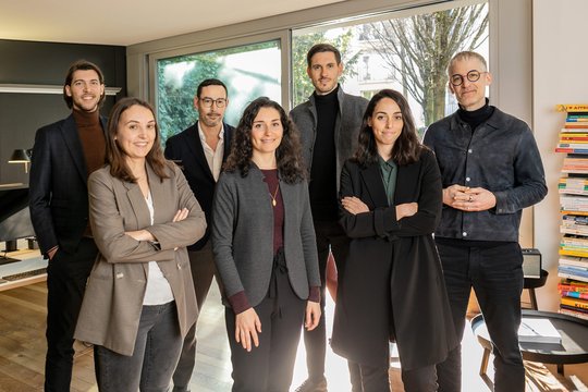 Das Team von Affective Advisory: (v.l.): Daniel Seyffardt, Judith Wagner, Michel Grunder, Laura Fontanesi, Torben Emmerling, Laura Castro, Daniel Jörg…            (Foto: zVg)