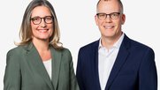 Ursula Gabathuler und Beat Soltermann sind das neue Leitungs-Duo der zusammengelegten Abteilung... (Bild © SRF / Gian Vaitl)