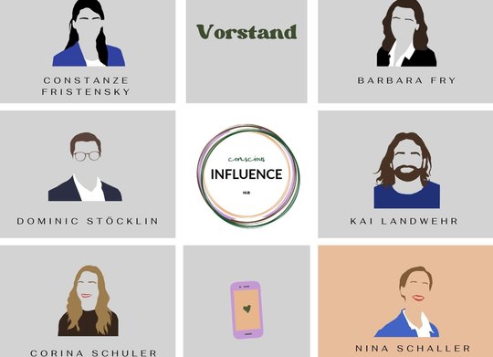 Der Vorstand von Conscious Influence Hub. Der Verein will einen Leitfaden für verantwortungsbewusstes und respektvolles Handeln beim Influencen bieten... (Bild: zVg)