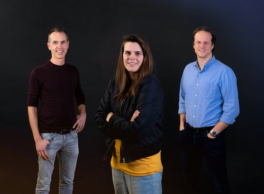 Die Yoveo-Partner: Andreas Herren (l.), Leonie Studer, Marco Demont... (Bild: zVg.)