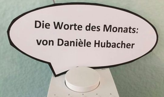 Danièle Hubacher hat Sendungen mitgeprägt: Die «Worte des Monats» waren ihre Erfindung. (Bild © SRF)