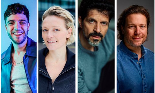 Als Hauptdarsteller unter Vertrag stehen Luca Hänni, Susanne Kunz, Pasquale Aleardi und Pierre Monnard... (v.l., Bild: © SRF)