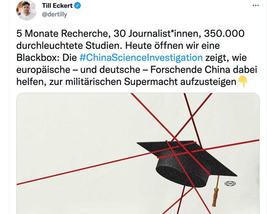 Der Thread auf Twitter von Till Eckert von «Correctiv» machte den Klein Report auf die Breaking News am 19. Mai aufmerksam…