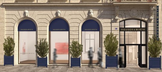 Hinter diesen Fassaden an der Rue François in Paris wird bereits kräftig umgebaut...         (Screenshot Webseite Hauser & Wirth) 