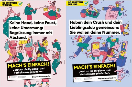 In der Fortsetzung der Kampagne des BAG sollen jetzt vermehrt die jungen Party-Leute angesprochen werden...