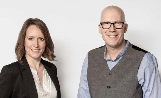 Neue Aufgaben für Client Service Director Katharina Ellspermann und «Media-Allrounder» Alexander Schmitt..