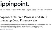 Tippinpoint ärgerte Coop mit diesem Artikel…