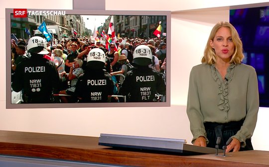 Zahlreiche UBI-Beschwerden der letzten Monate betrafen die Corona-Berichterstattung von SRF, etwa die «Tagesschau» vom 29. August über die Corona-Demo in Berlin...