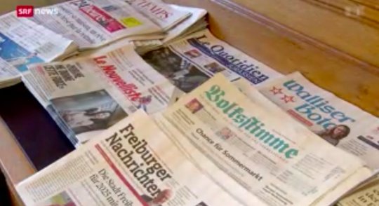Die Umsetzung der neu installierten Förderung der Frühzustellung wird auf einen «späteren Zeitpunkt» verschoben... (Bild: SRF / Screenshot Klein Report)