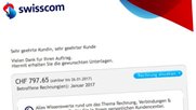 2018 kursierten gefakte Swisscom-Mails...