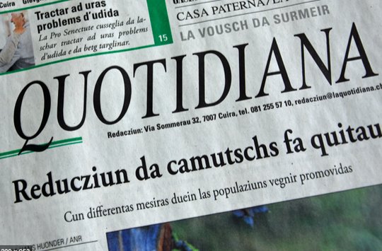 Zur Rettung des Rätoromanischen tauscht das Somedia-Blatt «La Quotidiana» kostenlos Texte mit der RTR-Redaktion.