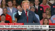 CNN-Collage: Trump attackiert Medien