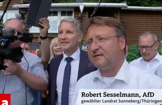  Robert Sesselmann, der erste gewählte AfD-Landrat in Deutschland (Bild Screenshot WDR)