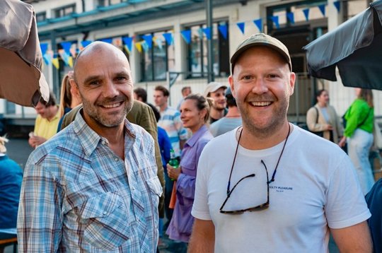 Philipp Petersson und Bruder Clemens ‚Kalle‘ Petersson bei der Launch-Party von Mcqueen Films…    (Bild: zVg)