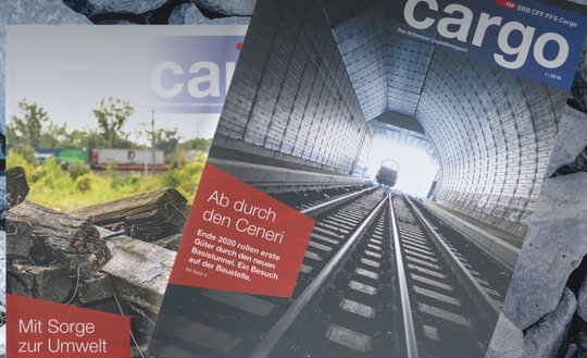 Seit 2018 arbeitet Infel für das Kundenmagazin von SBB Cargo...