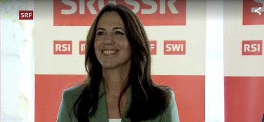 Oben angekommen: Susanne Wille, seit 2020 SRF-Kulturchefin, wird per 1. November SRG-Generaldirektorin... (Bild: SRF Livestream/PK)