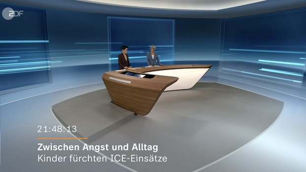 Im «heute journal» vom 15. Februar wurde der Beitrag gezeigt, der von Dunja Hayali (l.) anmoderiert worden ist ... (Bild: Screenshot/ZDF)