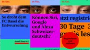 Und alle lesen sie die BaZ: Das Design stützt sich auf den am Rheinknie schon fast ikonischen roten Balken ab. (Bild zVg)