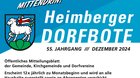 Der «Dorfbote» wird zwölfmal jährlich allen Haushalten der Berner Gemeinde Heimberg zugestellt... (Bild: Screenshot gerberdruck.ch)