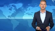 Frivol oder zeitgemäss? Ein leicht bekleideter André Schünke moderiert die «Tagesschau»…           (Screenshot ARD)