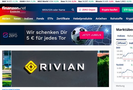 In der Schweiz vermarktet Audienzz das Finanz-Portal seit 2020... (Bild: Screenshot)