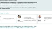«Es handelt sich um einen in diesem Ausmass noch nie dagewesenen Akt des politischen Engagements aus der Akademie»...    (Screenshot Webs.)