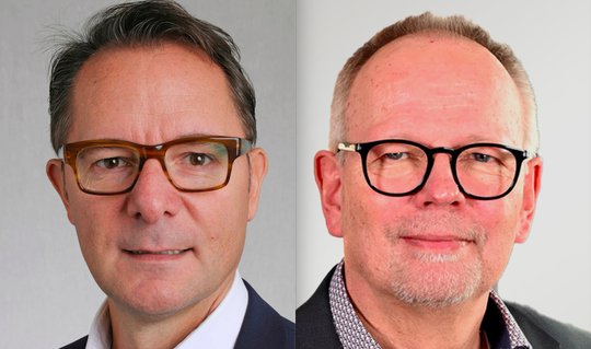 Neuzugänge bei Mitel in der Schweiz: Daniel Colleoni wird Country Channel Director (l.) und Marcel Britt wird Country Enterprise Director. (Bild zVg)