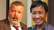 In Russland und auf den Philippinen kämpfen sie für die Pressefreiheit: Dmitri Muratow und Maria Ressa (Bilder Wikipedia)