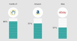 84 Prozent der Befragten nutzen ricardo.ch