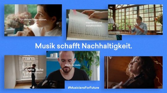 In kurzen Spots werden Musikerinnen und Musiker bei ihrer nachhaltigen Kunst gezeigt...               (Cover: Freundliche Grüsse)