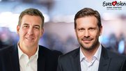 Als Co-Leiter sollen sie den Mega-Musikevent stemmen: Executive Producers Moritz Stadler von RTS (links) und Reto Peritz von SRF... (Bild © SRG)