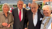 Christine Ungricht Müller, Generalsekretariat Emil Frey AG, «Autohändler» Walter Frey, Geburtstagskind Kari Lüönd und Astrid Käg (v.l., Bild: ©Klein Report)