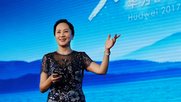 Wanzhou an einer Huawei-Präsentation