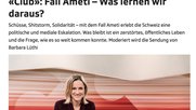 SRF-Anriss für den «Club» vom Dienstagabend...        (Bild: SRF-Sreenshot)