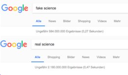 «Fake Science»: 584 Mio. Google-Treffer