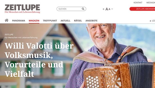 Die Herausgeberin des Magazins «Zeitlupe» ist die Stiftung «Für das Alter» / Pro Senectute...